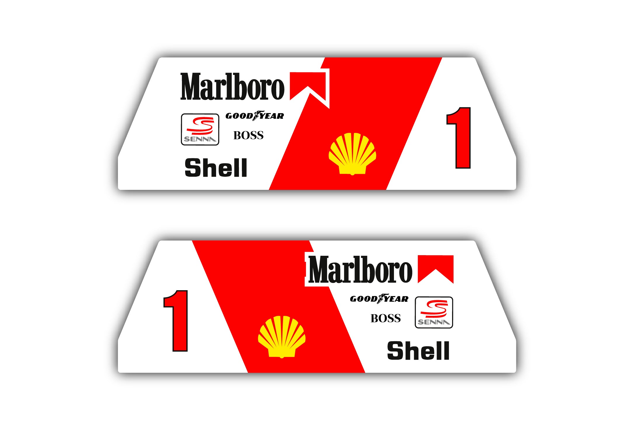 "Marlboro Ayrton Senna" Sticker Kit PlaySeat Evolution / Revolution "Marlboro Ayrton Senna" Sticker Kit PlaySeat Evolution / Revolution