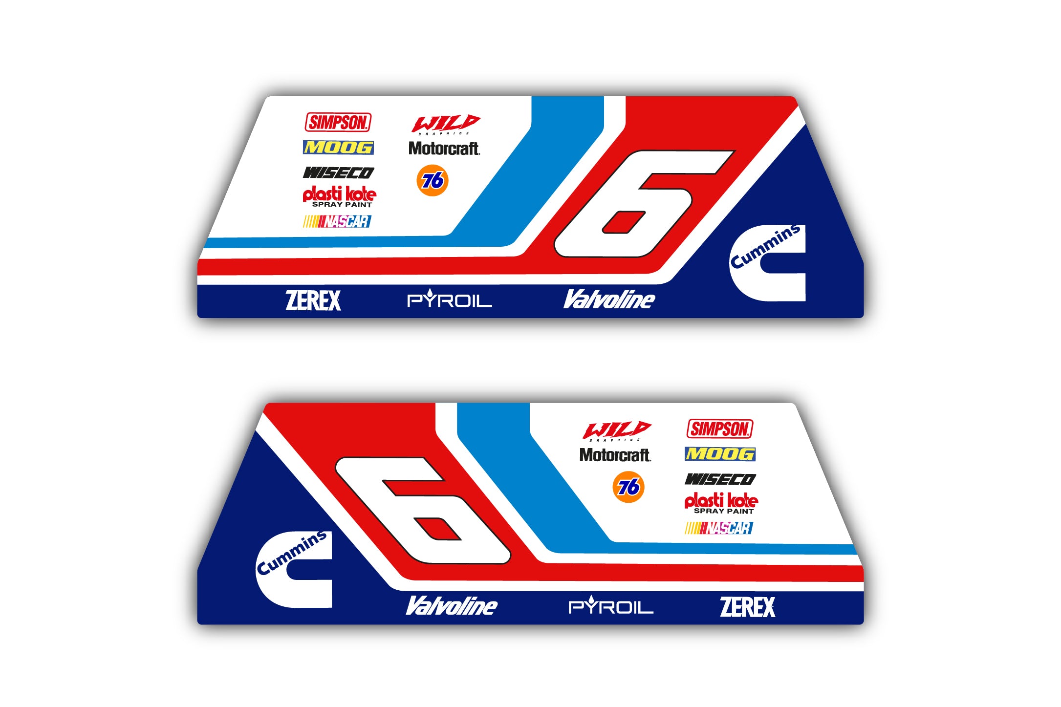 "Mark Martin Valvoline" Sticker Kit PlaySeat Evolution / Revolution "Mark Martin Valvoline" Sticker Kit PlaySeat Evolution / Revolution