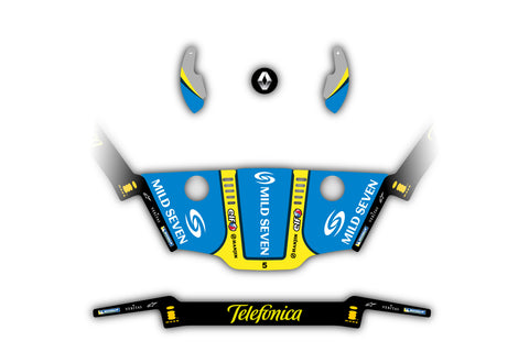 "Renault Fernando Alonso" Sticker Kit Logitech G29/G920/G923/G27/G25 "Renault Fernando Alonso" Sticker Kit Logitech G29/G920/G923/G27/G25