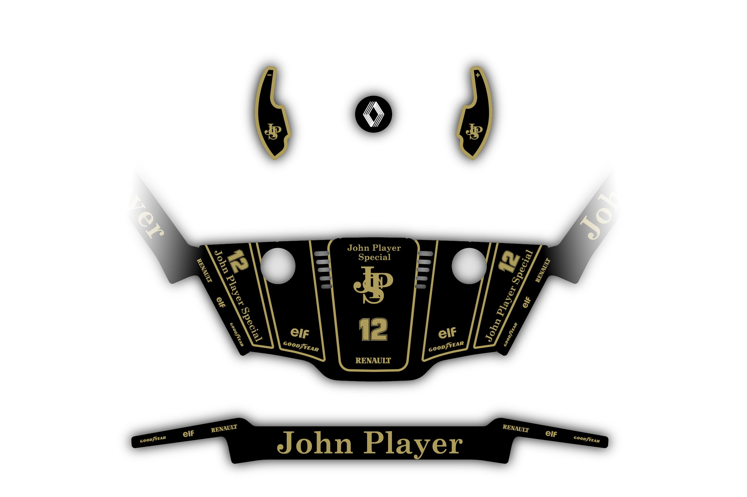 "John Player Special" Sticker kit Logitech G29/G920/G923/G27/G25 "John Player Special" Sticker kit Logitech G29/G920/G923/G27/G25
